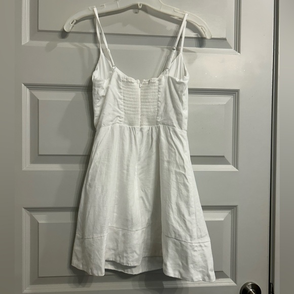 Reformation Holt Linen Dress White - Picture 4 of 6